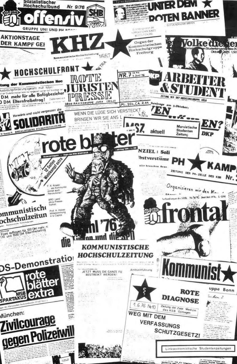 Seite 62 des Verfassungsschutzbericht 1976 Bund