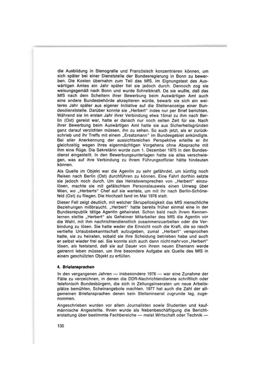 Seite 130 des Verfassungsschutzbericht 1977 Bund