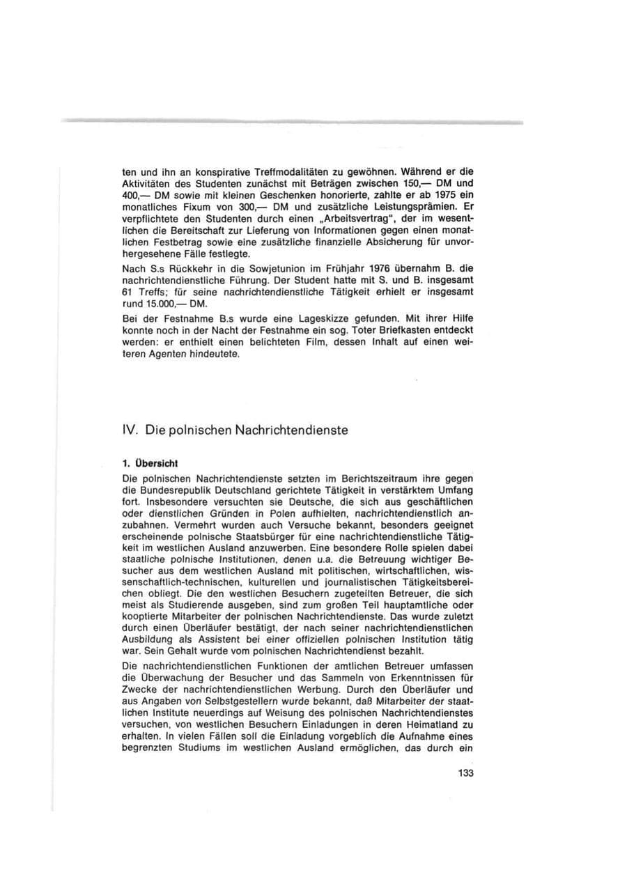 Seite 133 des Verfassungsschutzbericht 1977 Bund