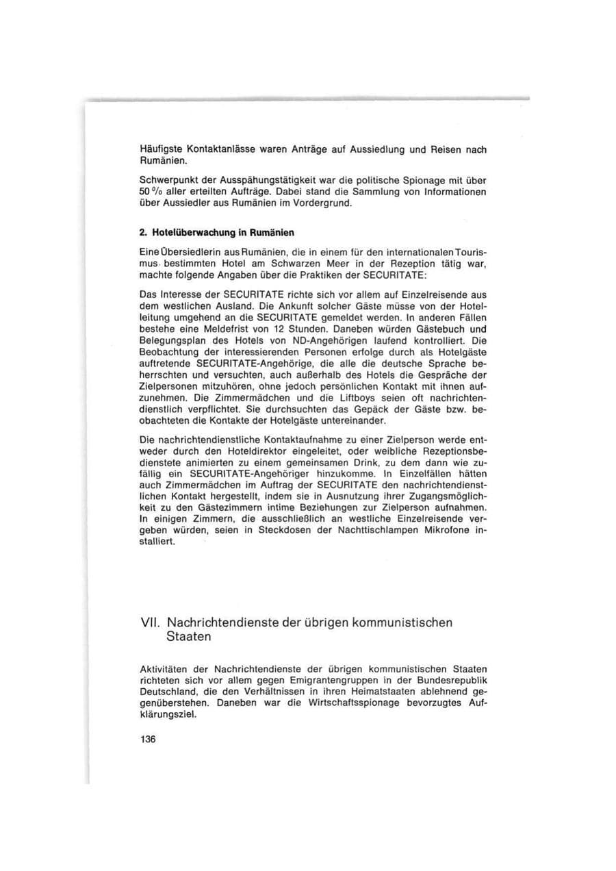Seite 136 des Verfassungsschutzbericht 1977 Bund