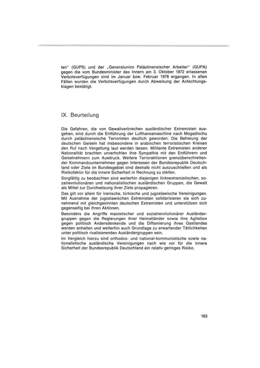 Seite 163 des Verfassungsschutzbericht 1977 Bund