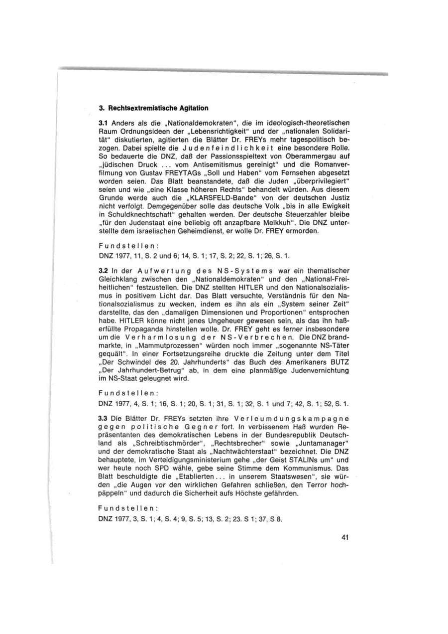 Seite 41 des Verfassungsschutzbericht 1977 Bund