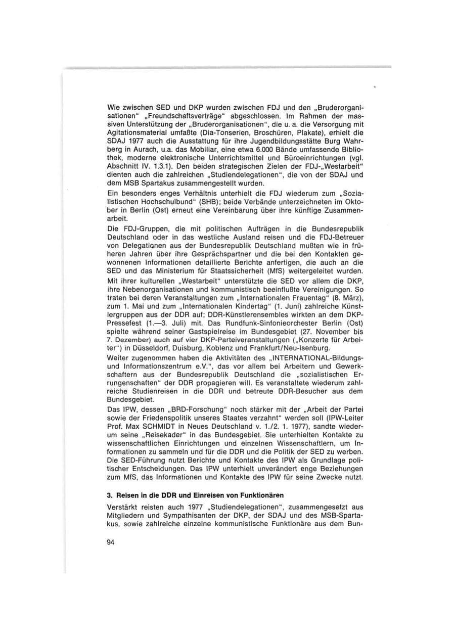 Seite 94 des Verfassungsschutzbericht 1977 Bund