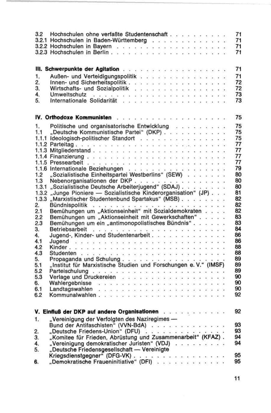 Seite 11 des Verfassungsschutzbericht 1978 Bund