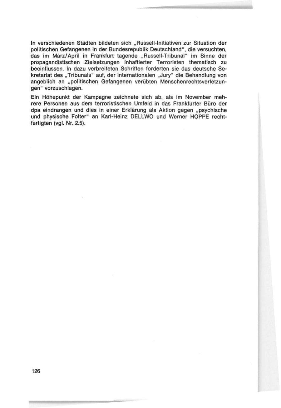 Seite 126 des Verfassungsschutzbericht 1978 Bund