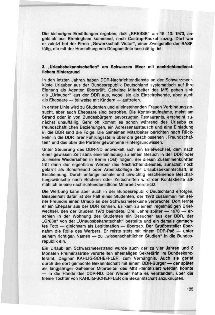 Seite 135 des Verfassungsschutzbericht 1978 Bund