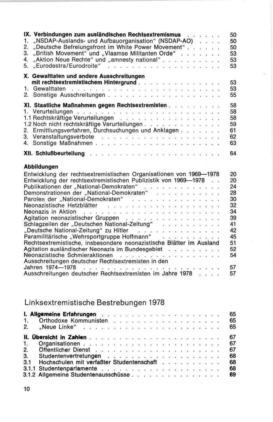 Seite 10 des Verfassungsschutzbericht 1978 Bund