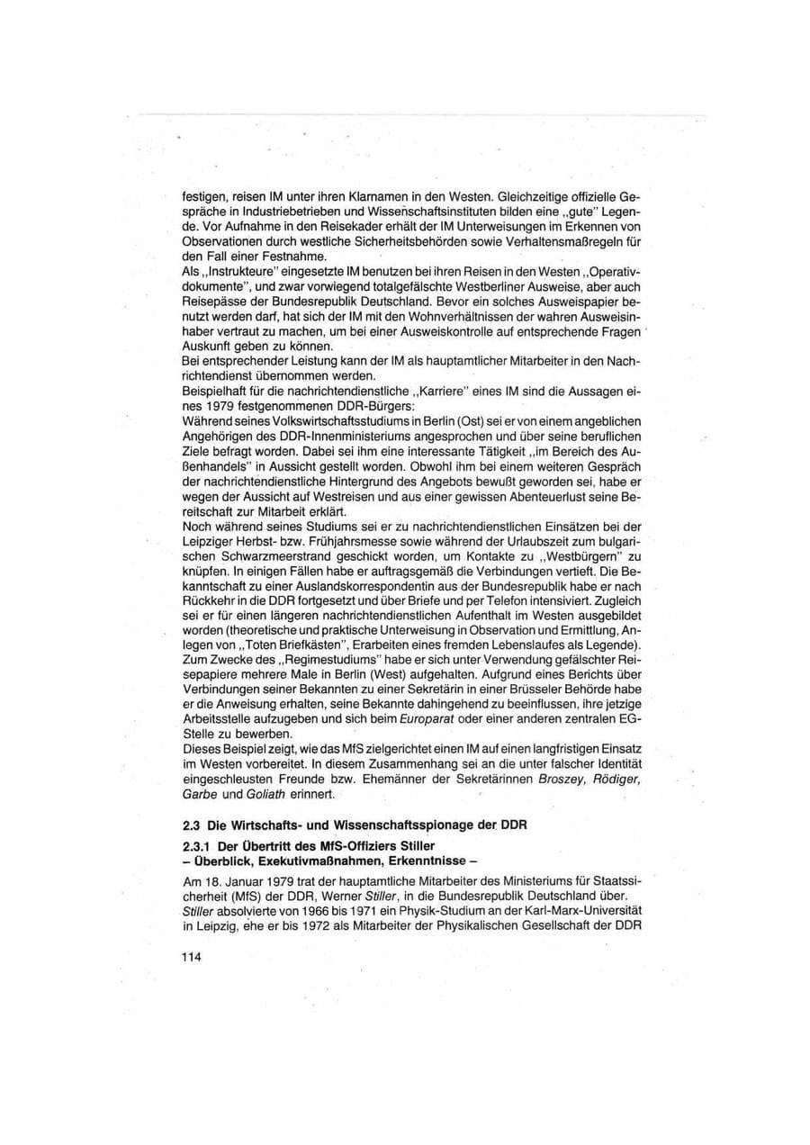 Seite 114 des Verfassungsschutzbericht 1979 Bund