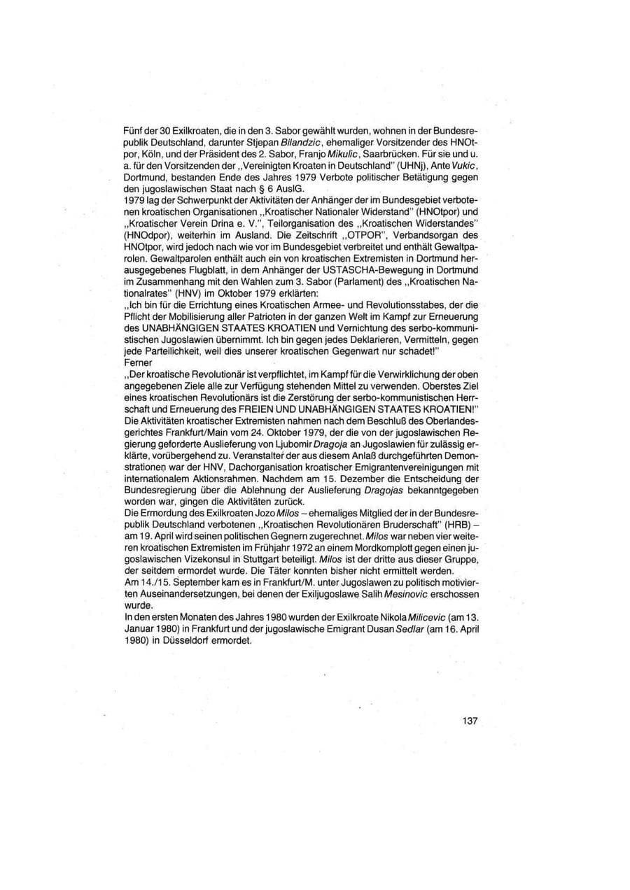 Seite 137 des Verfassungsschutzbericht 1979 Bund