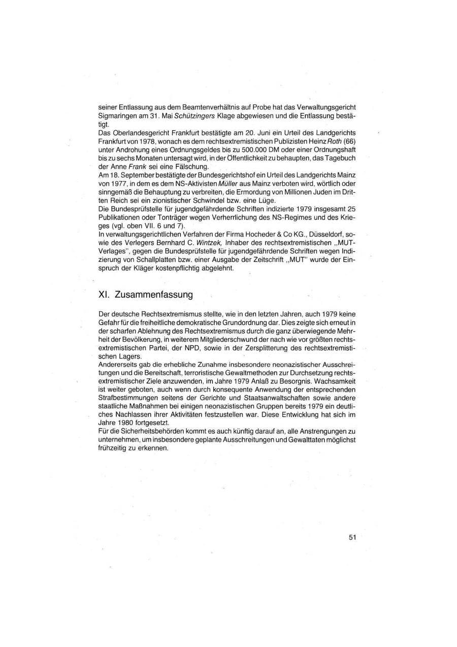 Seite 51 des Verfassungsschutzbericht 1979 Bund