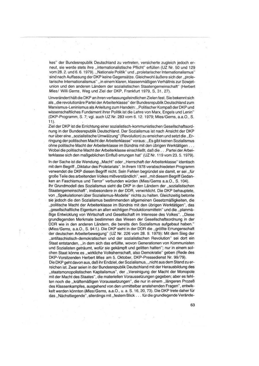 Seite 63 des Verfassungsschutzbericht 1979 Bund