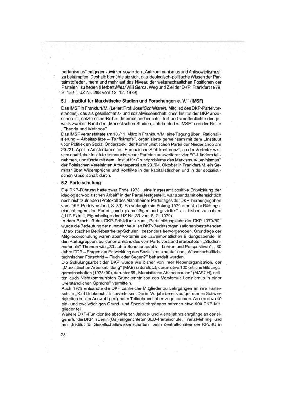 Seite 78 des Verfassungsschutzbericht 1979 Bund