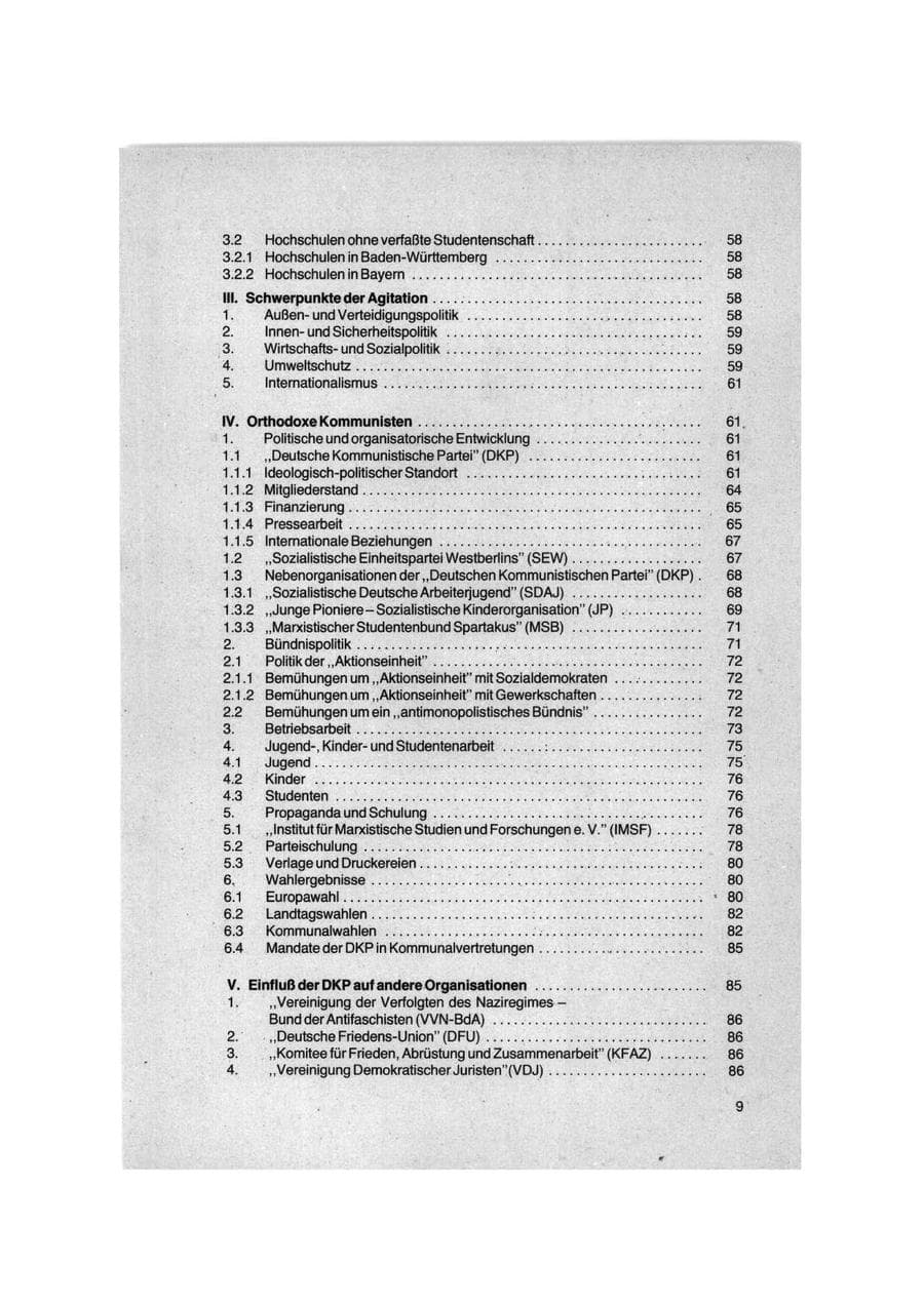 Seite 9 des Verfassungsschutzbericht 1979 Bund