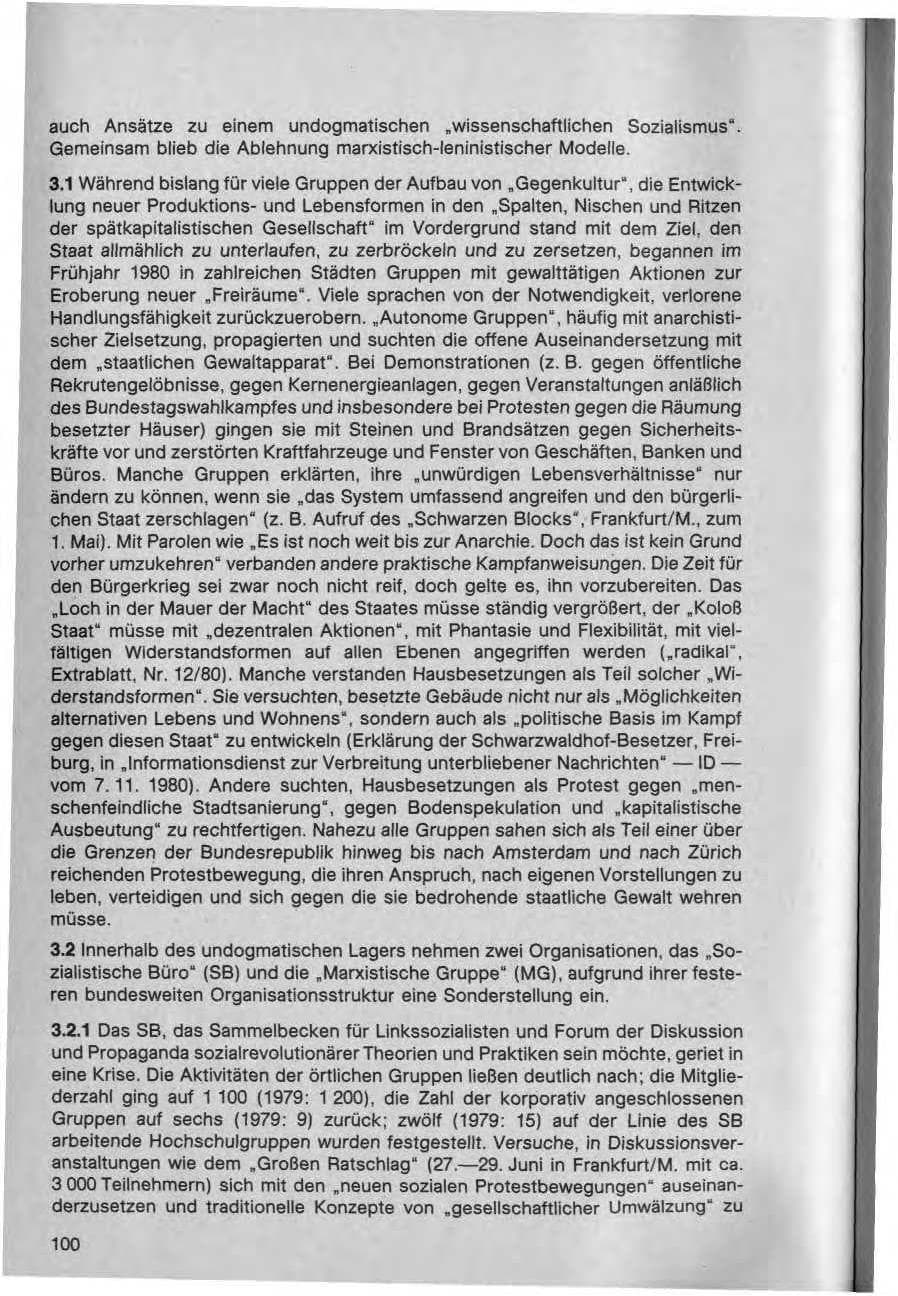Seite 101 des Verfassungsschutzbericht 1980 Bund
