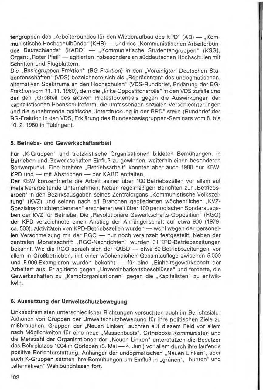 Seite 103 des Verfassungsschutzbericht 1980 Bund