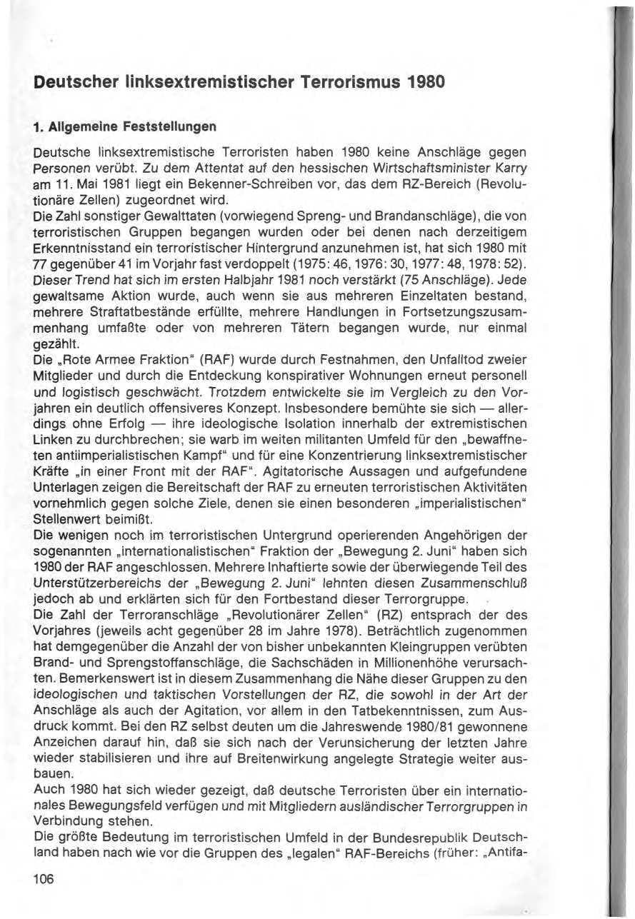 Seite 107 des Verfassungsschutzbericht 1980 Bund