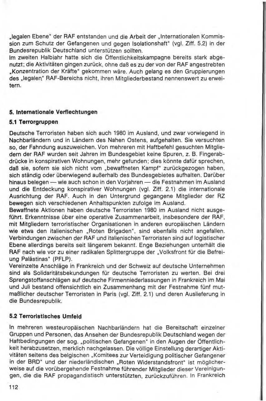 Seite 113 des Verfassungsschutzbericht 1980 Bund