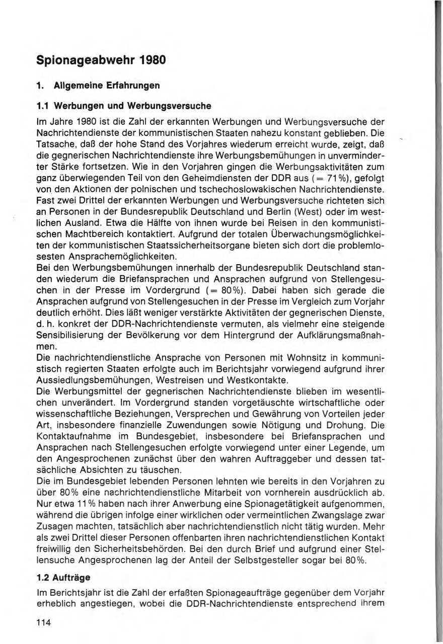Seite 115 des Verfassungsschutzbericht 1980 Bund