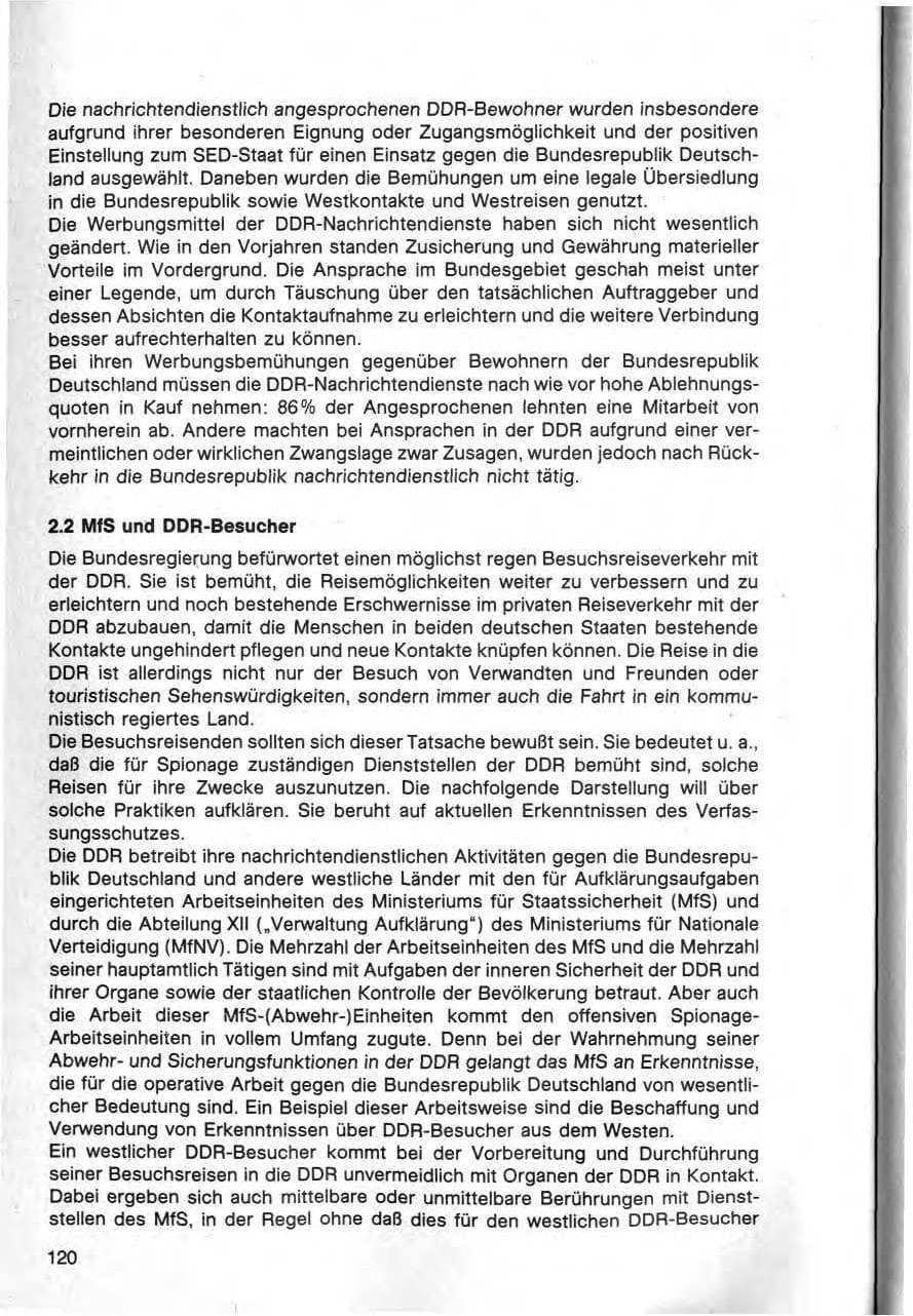 Seite 121 des Verfassungsschutzbericht 1980 Bund