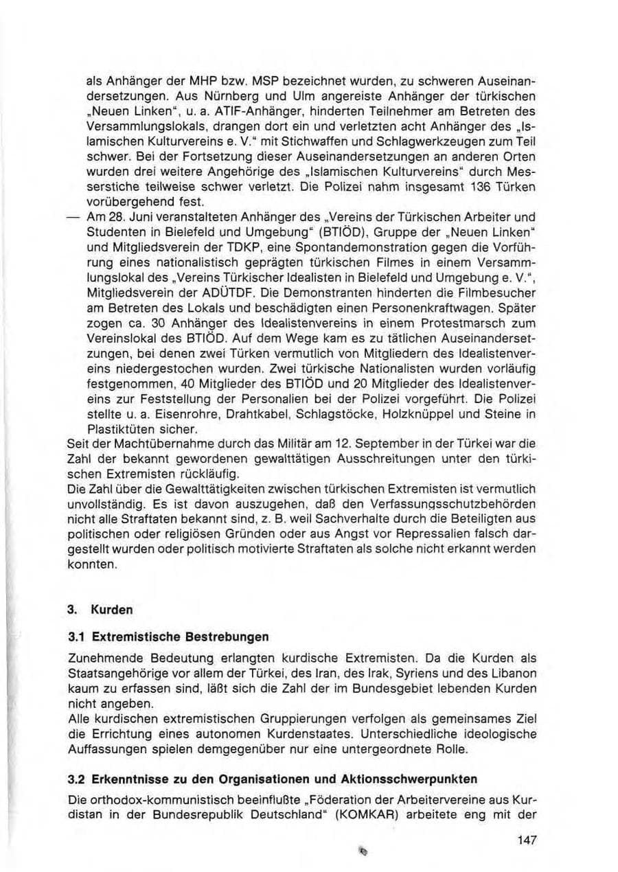 Seite 150 des Verfassungsschutzbericht 1980 Bund