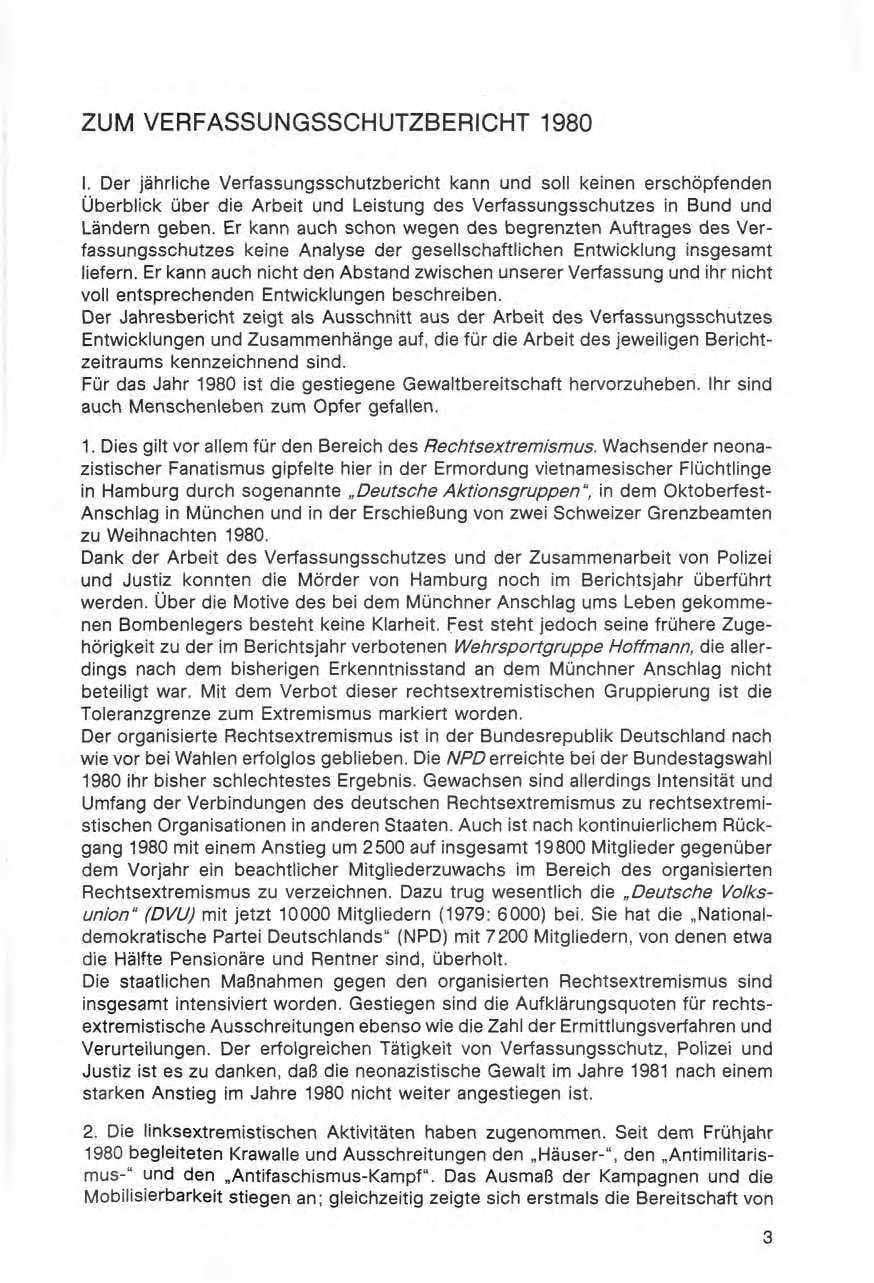 Seite 4 des Verfassungsschutzbericht 1980 Bund
