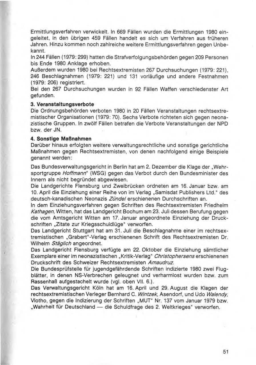 Seite 52 des Verfassungsschutzbericht 1980 Bund