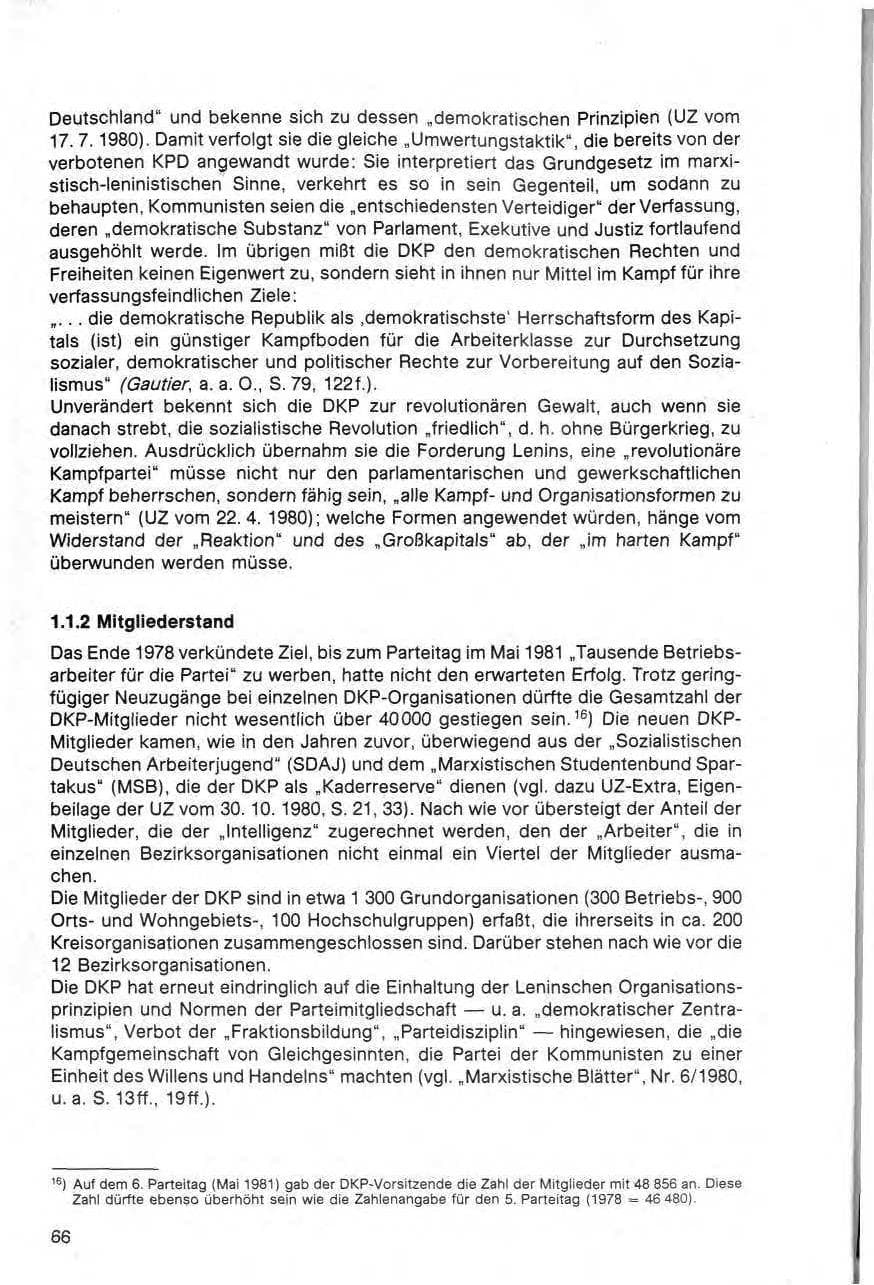 Seite 67 des Verfassungsschutzbericht 1980 Bund
