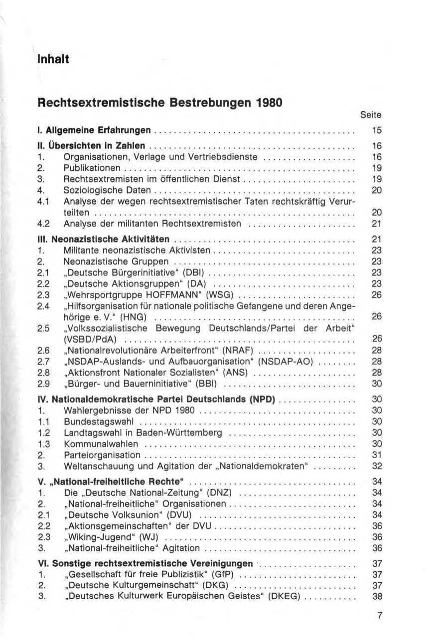 Seite 8 des Verfassungsschutzbericht 1980 Bund