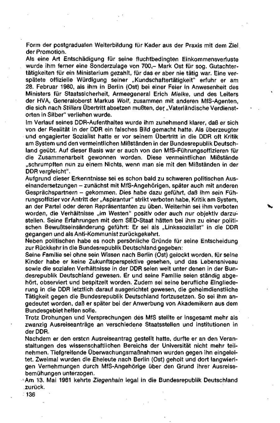 Seite 136 des Verfassungsschutzbericht 1981 Bund