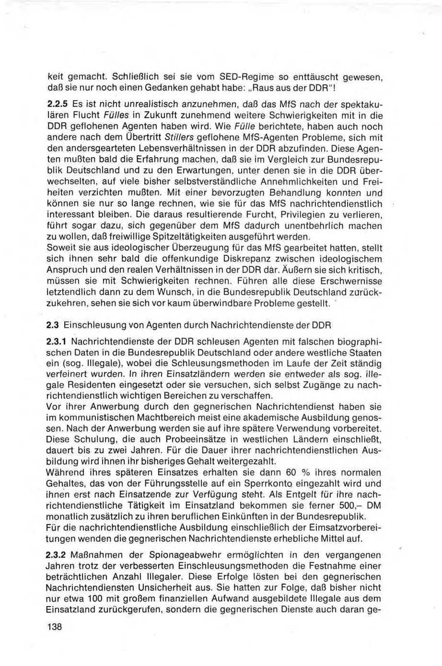 Seite 138 des Verfassungsschutzbericht 1981 Bund