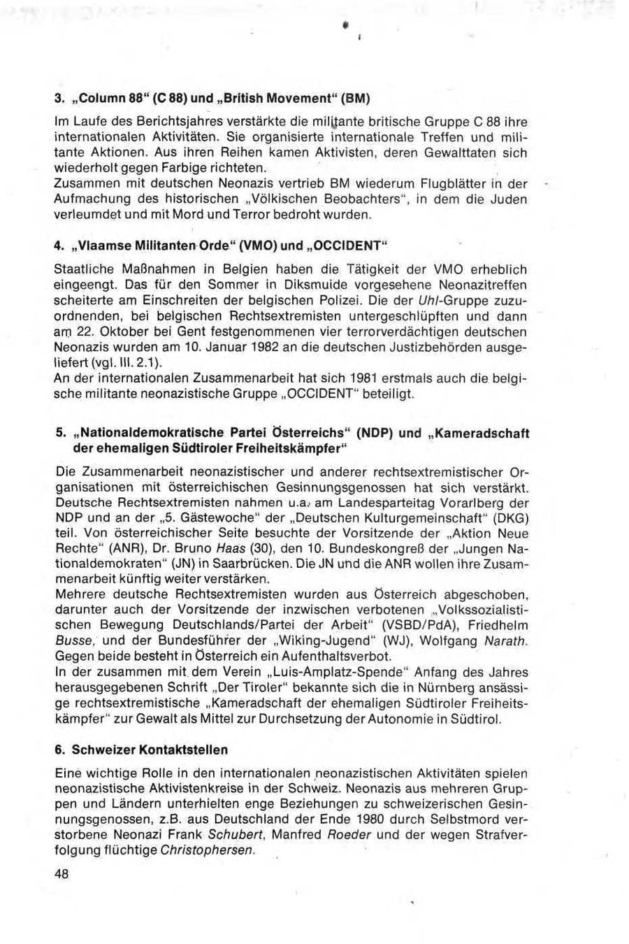 Seite 48 des Verfassungsschutzbericht 1981 Bund