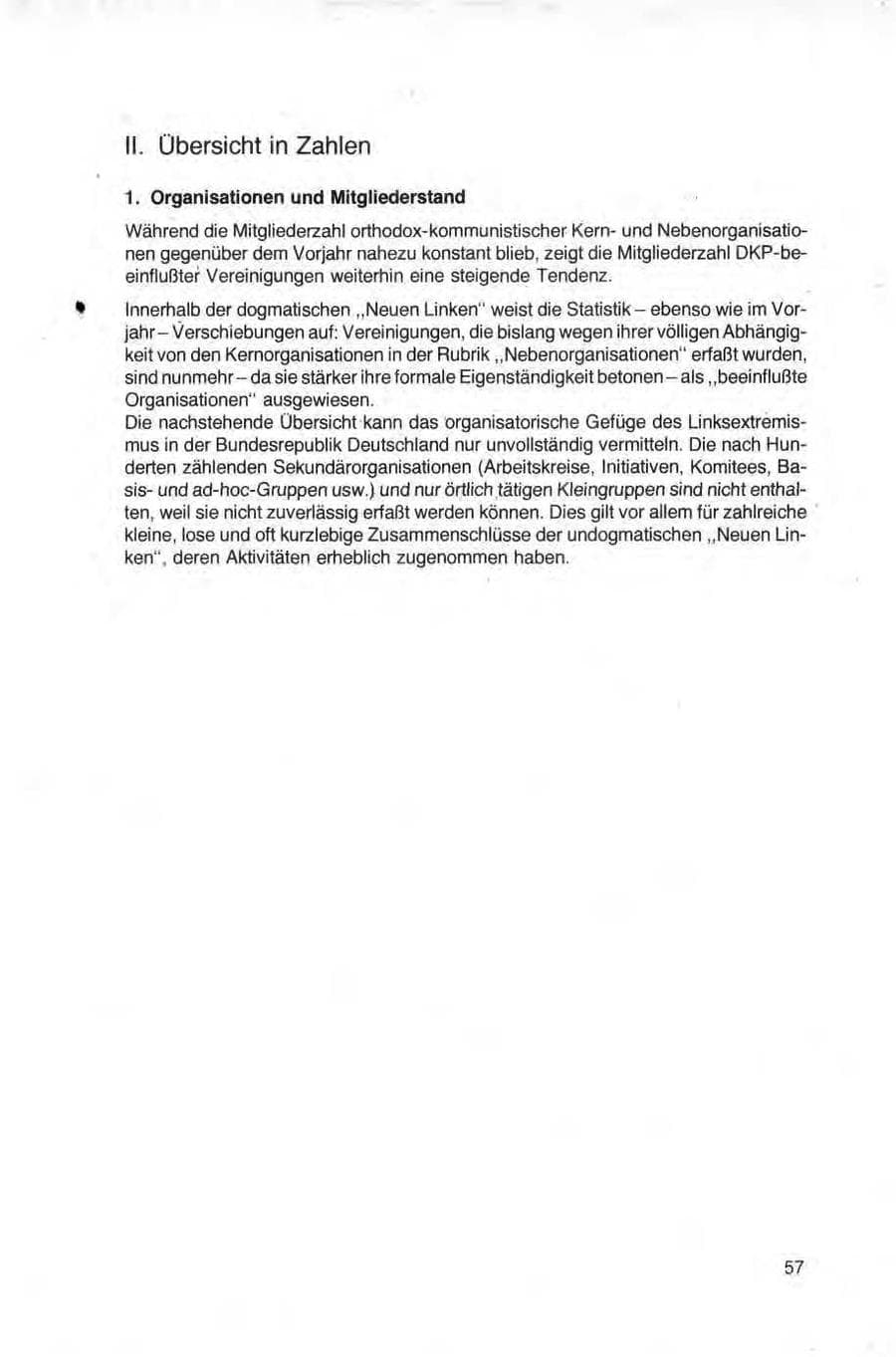 Seite 57 des Verfassungsschutzbericht 1981 Bund