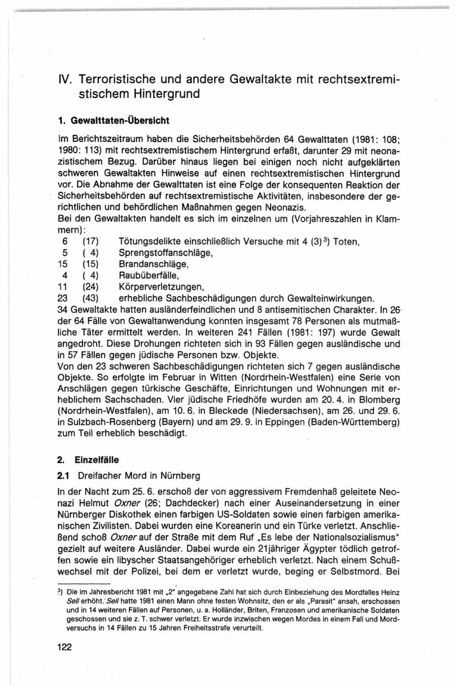 Seite 122 des Verfassungsschutzbericht 1982 Bund