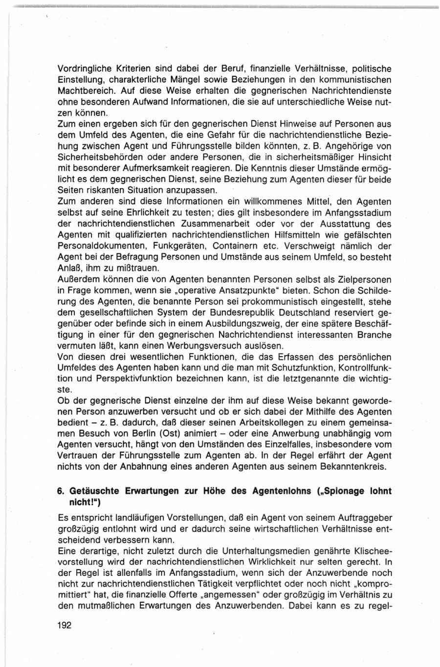 Seite 192 des Verfassungsschutzbericht 1982 Bund