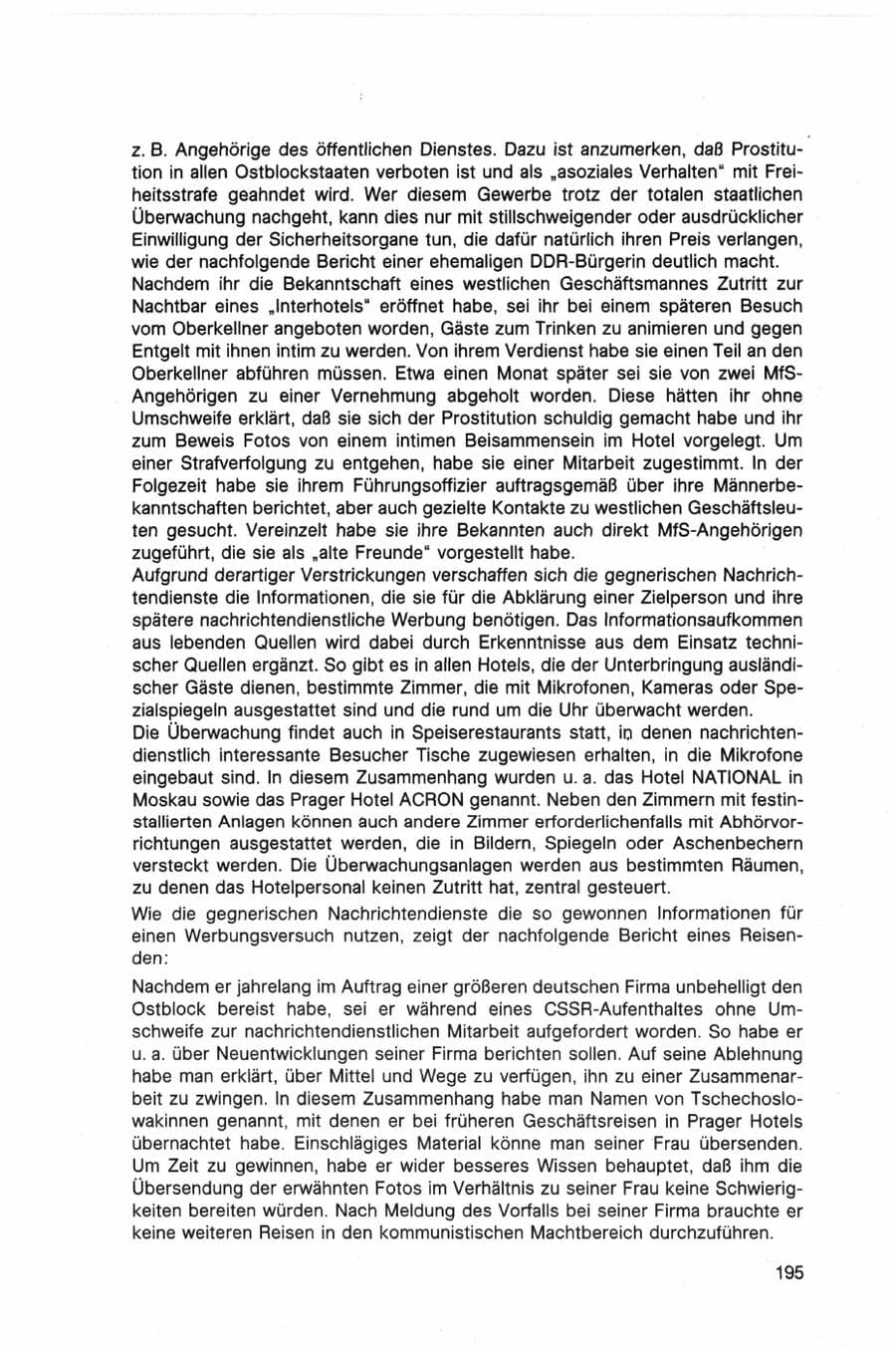 Seite 195 des Verfassungsschutzbericht 1982 Bund