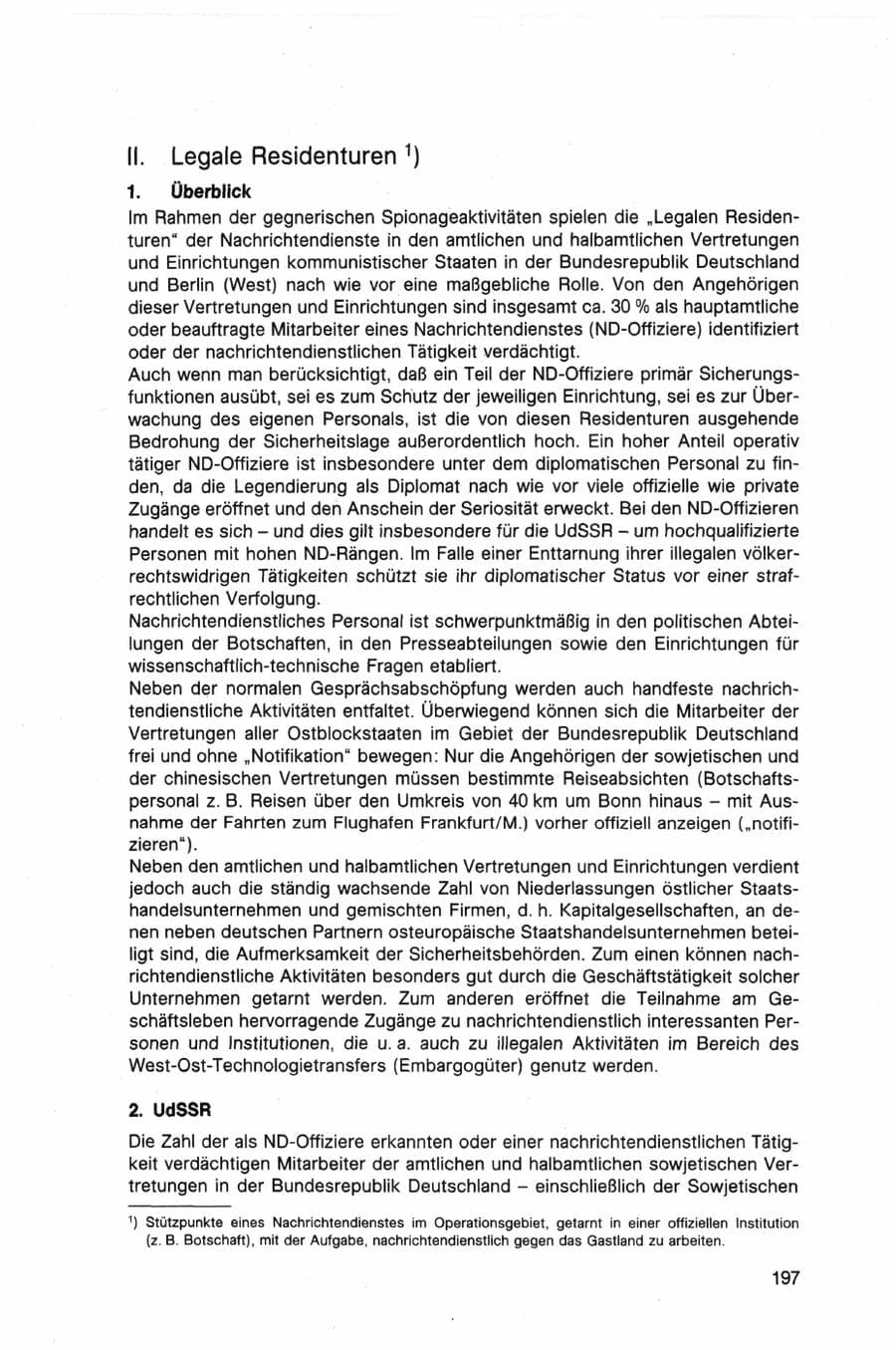 Seite 197 des Verfassungsschutzbericht 1982 Bund