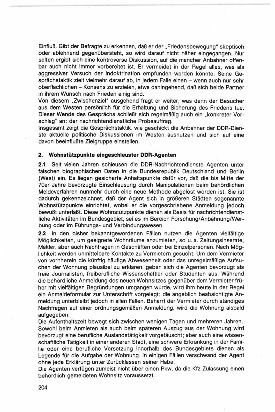 Seite 204 des Verfassungsschutzbericht 1982 Bund