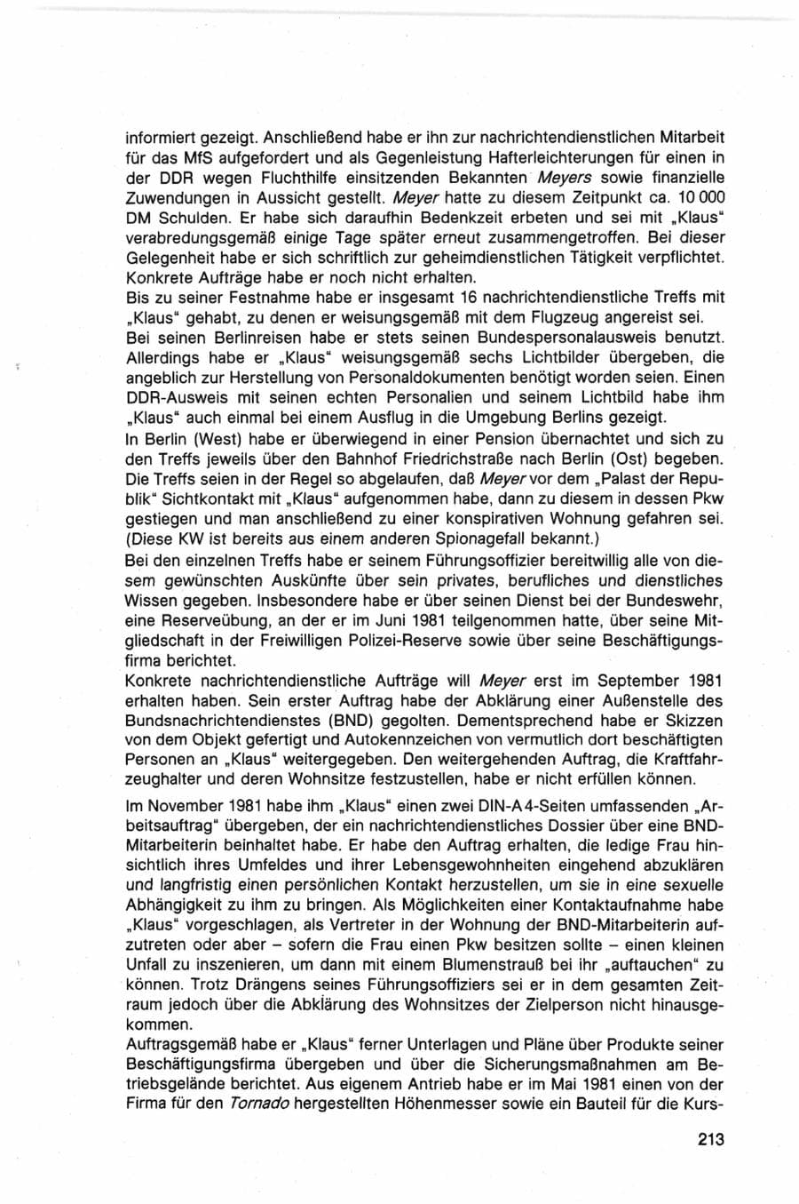 Seite 213 des Verfassungsschutzbericht 1982 Bund
