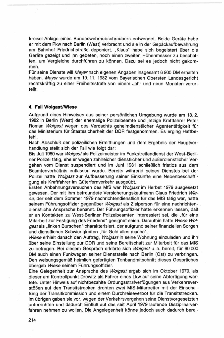 Seite 214 des Verfassungsschutzbericht 1982 Bund