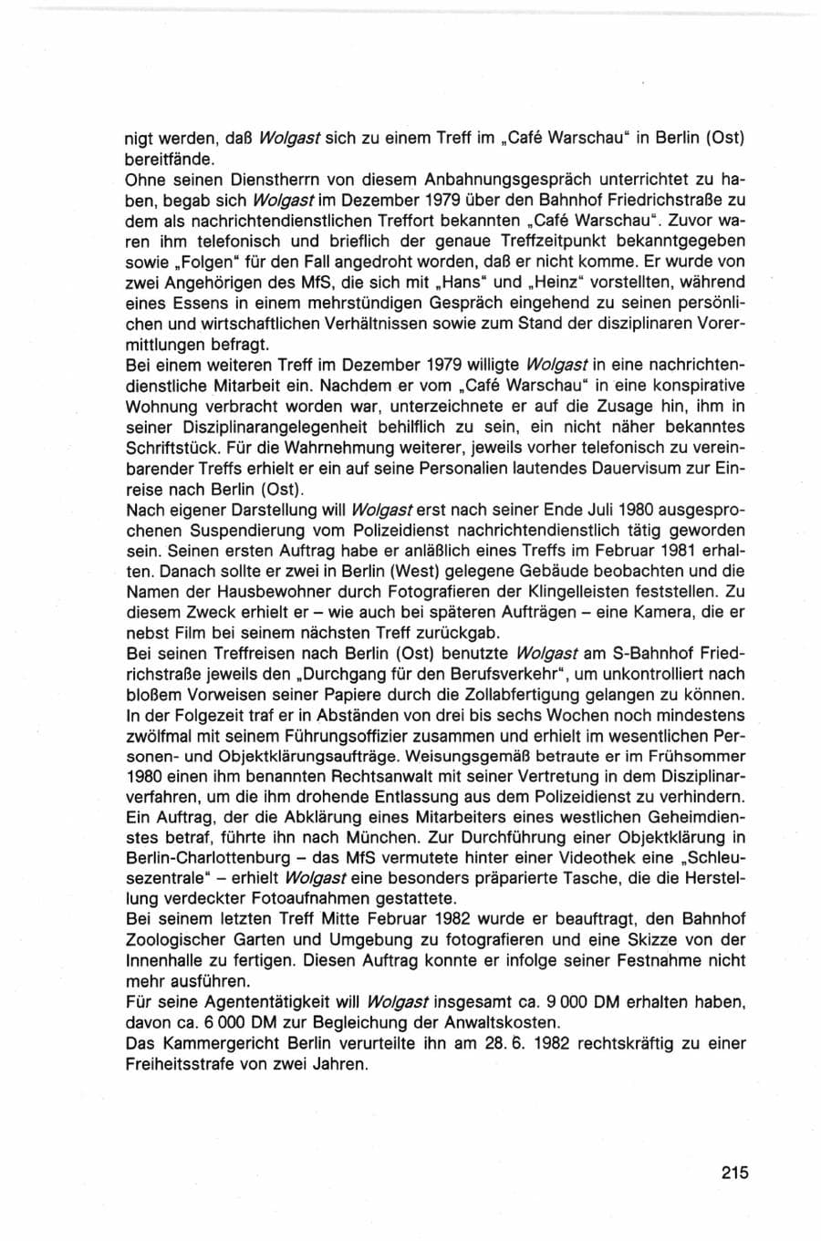 Seite 215 des Verfassungsschutzbericht 1982 Bund