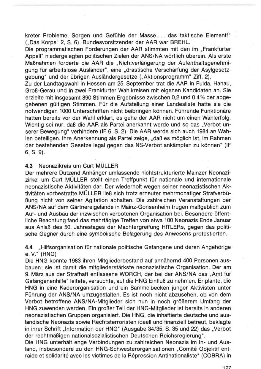 Seite 130 des Verfassungsschutzbericht 1983 Bund