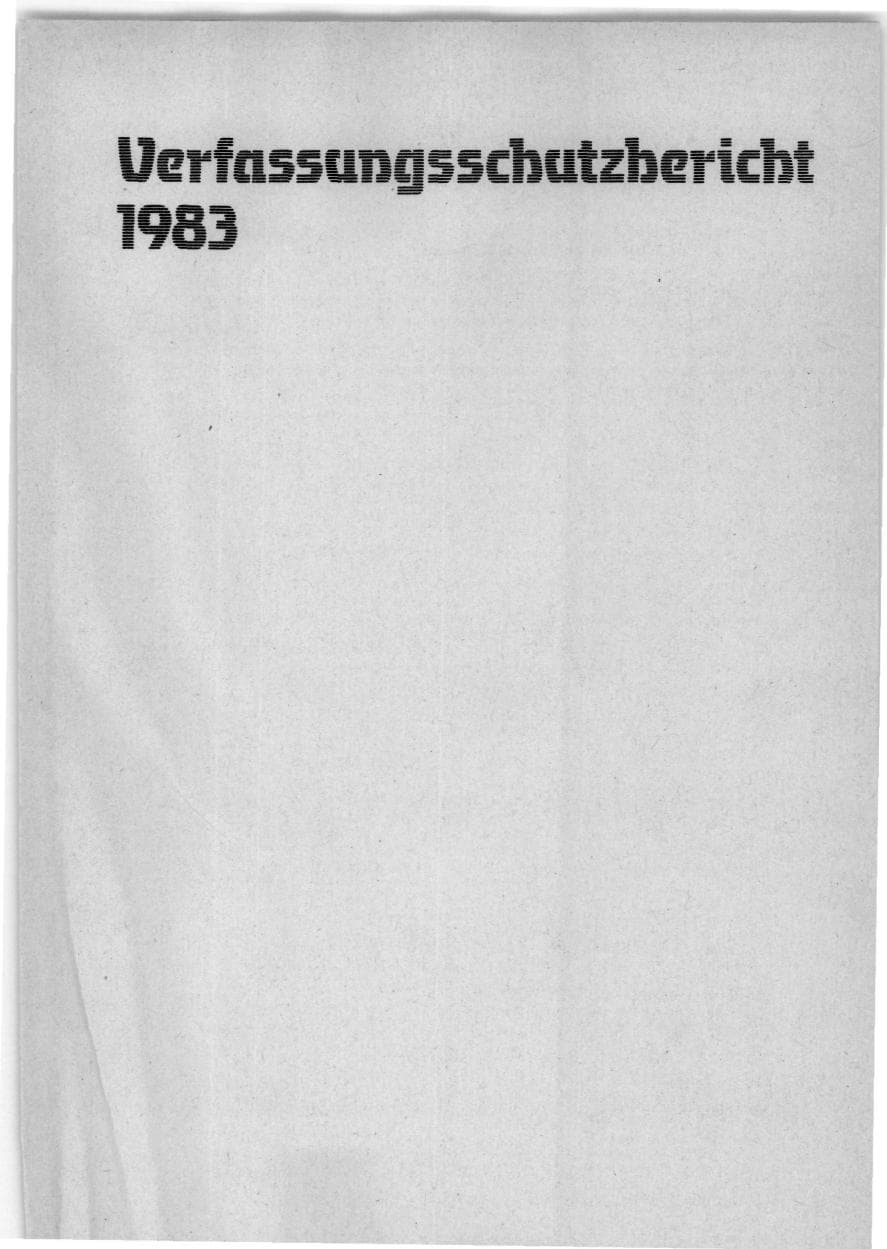 Seite 3 des Verfassungsschutzbericht 1983 Bund