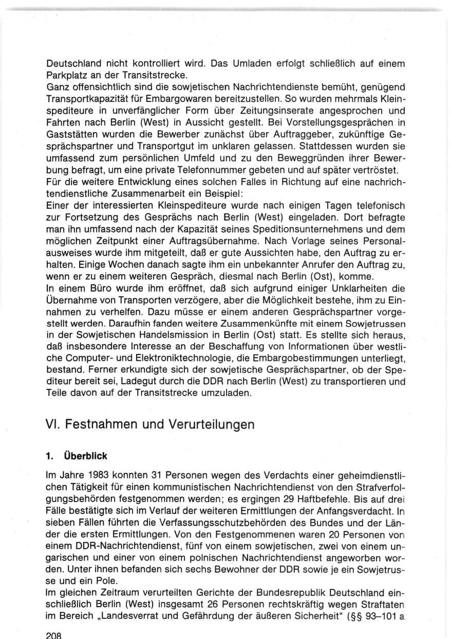 Seite 211 des Verfassungsschutzbericht 1983 Bund