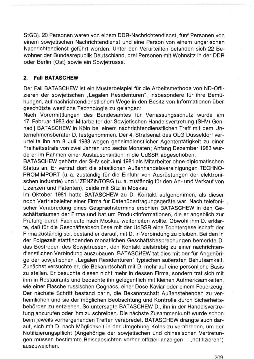 Seite 212 des Verfassungsschutzbericht 1983 Bund