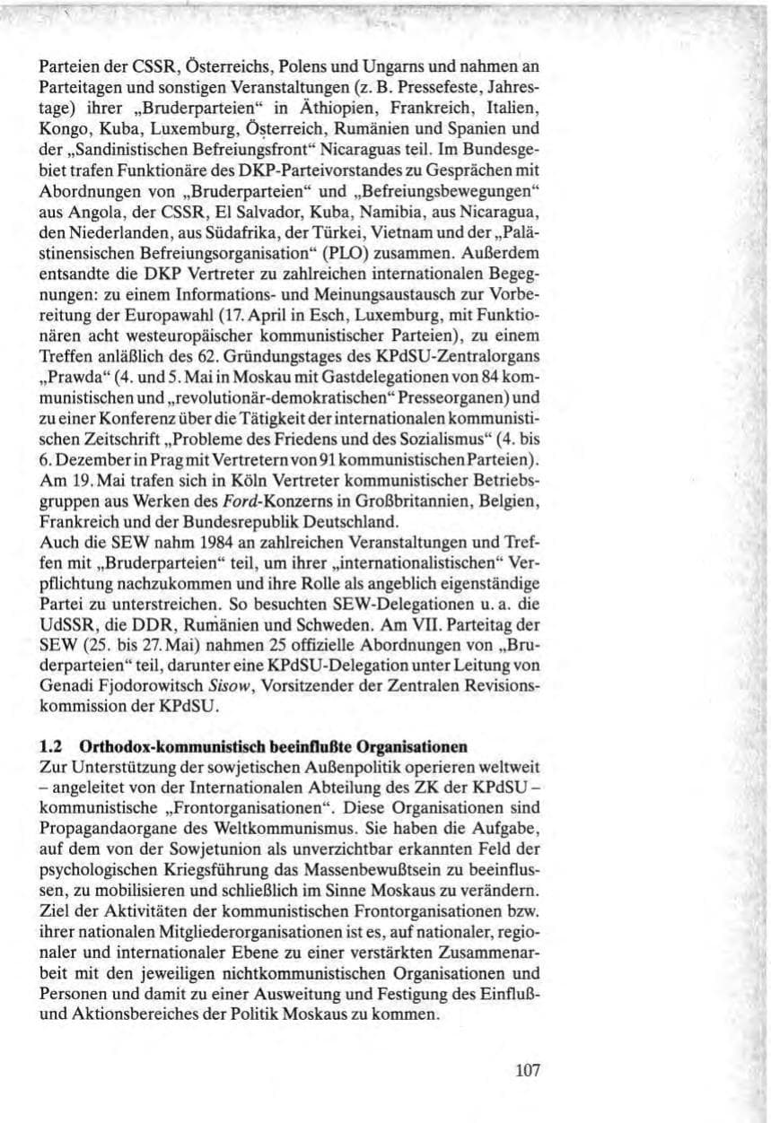 Seite 105 des Verfassungsschutzbericht 1984 Bund