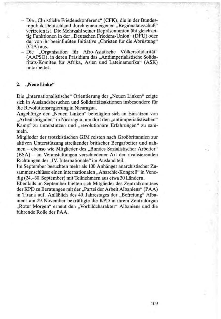 Seite 107 des Verfassungsschutzbericht 1984 Bund