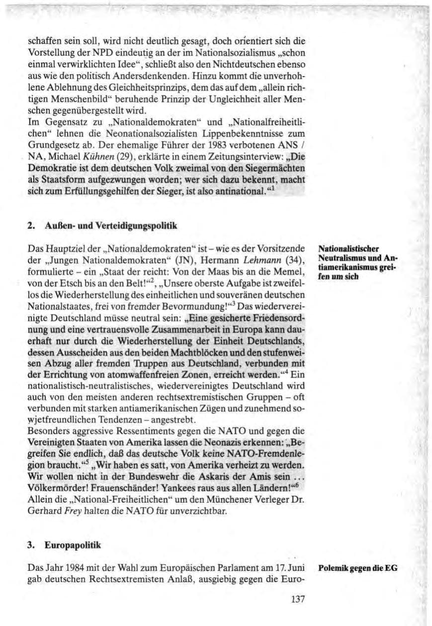 Seite 135 des Verfassungsschutzbericht 1984 Bund