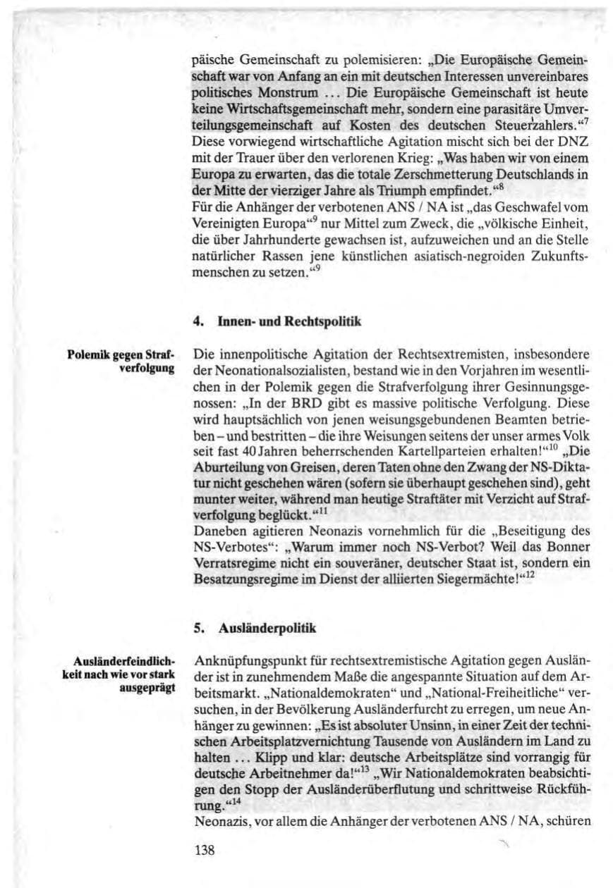 Seite 136 des Verfassungsschutzbericht 1984 Bund
