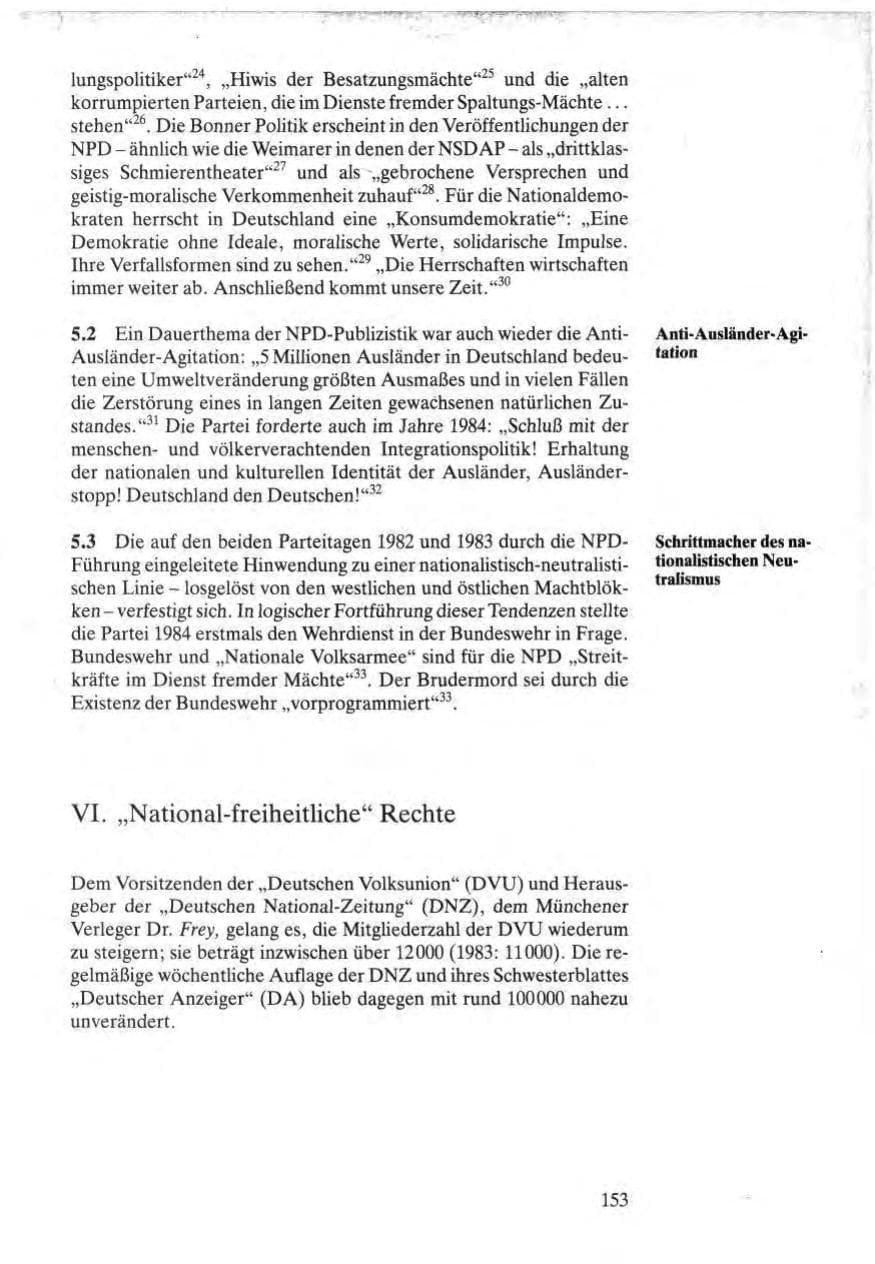 Seite 151 des Verfassungsschutzbericht 1984 Bund