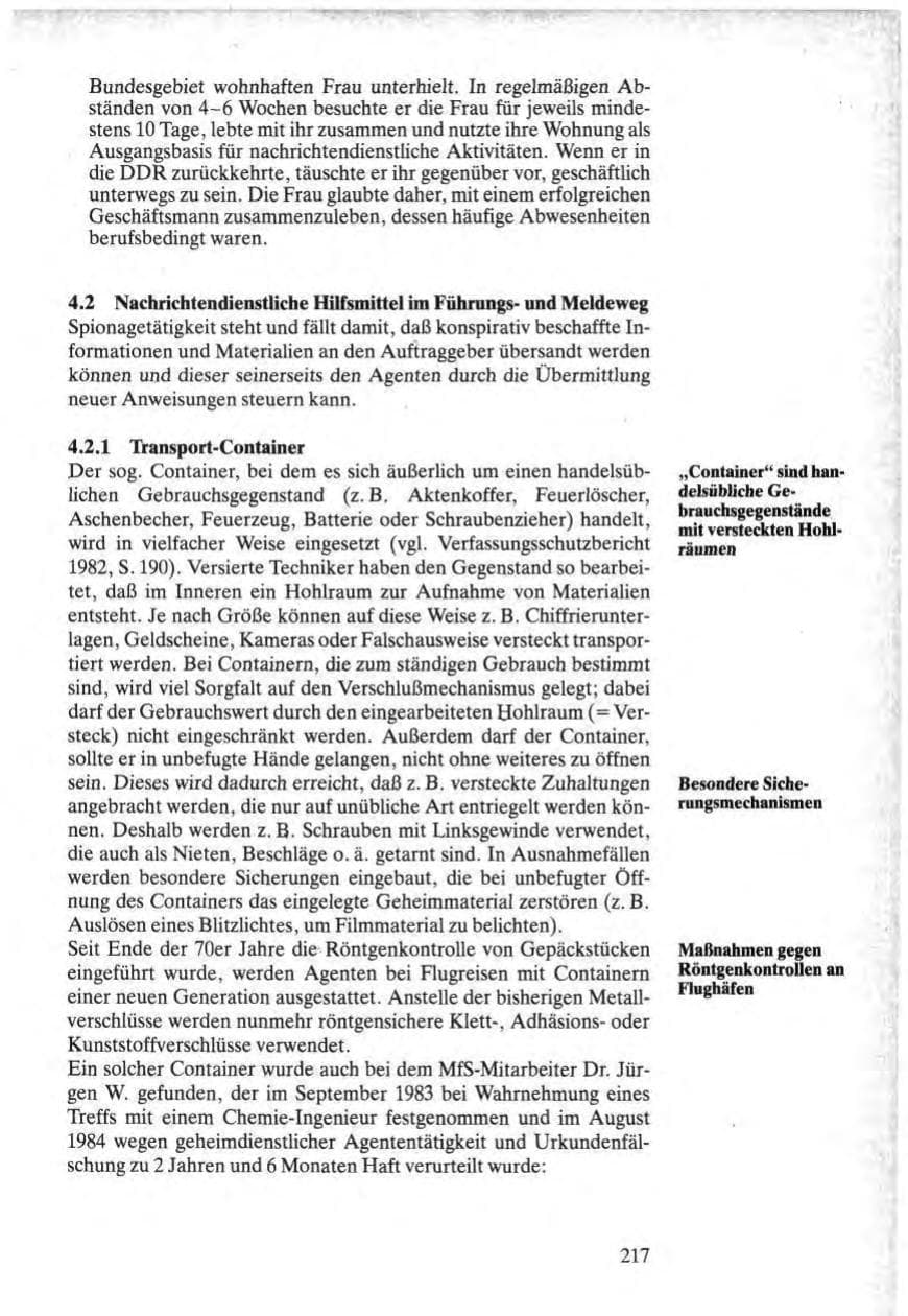 Seite 215 des Verfassungsschutzbericht 1984 Bund